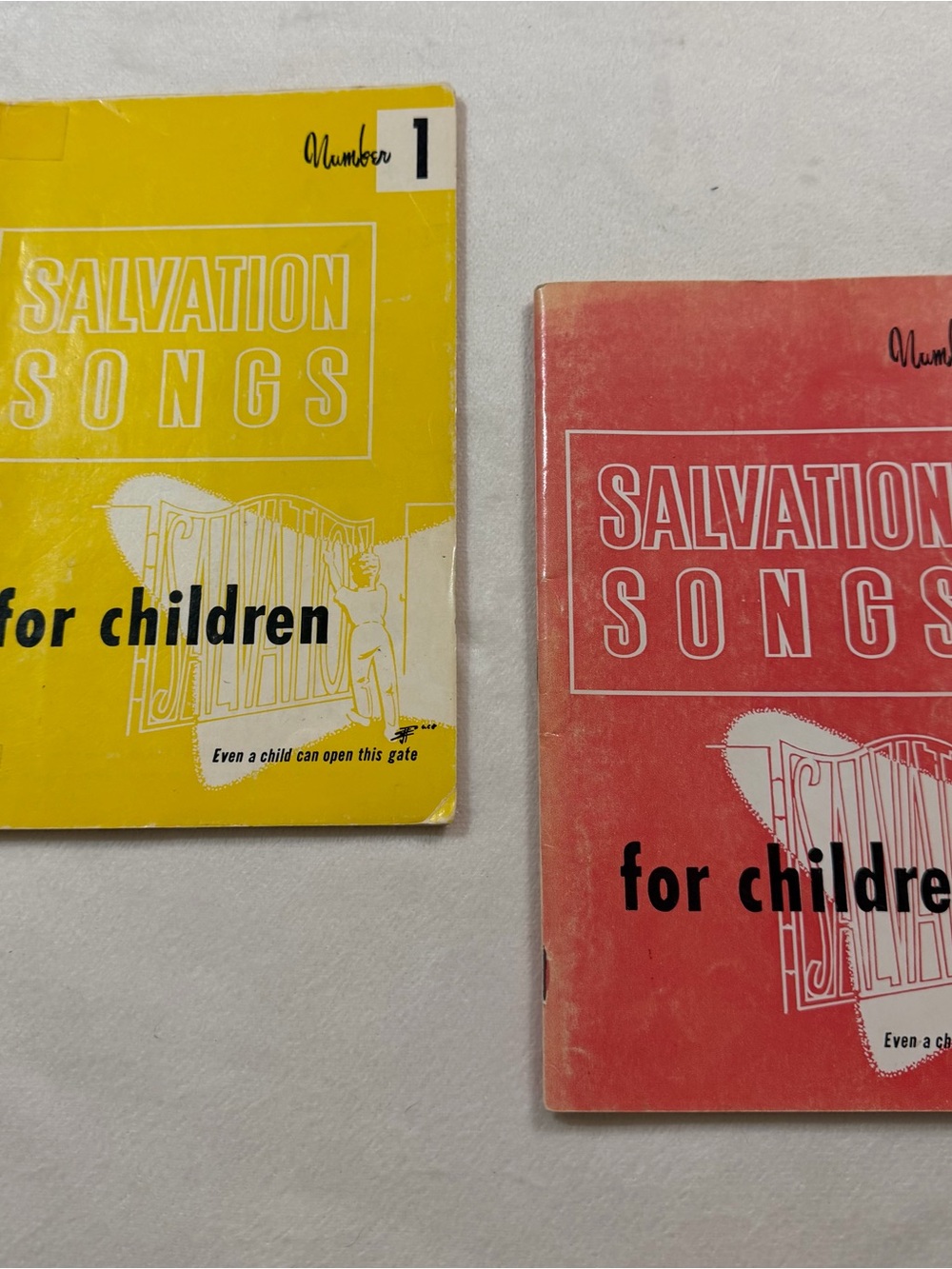 Vintage Salvation Songs for Children set of 2